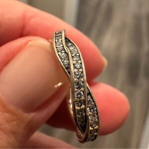 Pandora Silver Twisted Ring